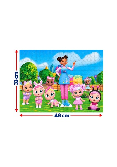 200 Parça Cry Babies Puzzle Sevimli Bebek Karakterleri Temalı Yüksek Baskı Kaliteli 33 X 48 Cm Puzzle