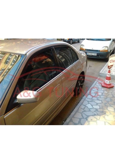Honda Civic Krom Cam Çıtası Tk 2002-2006 4Prç Paslanmaz Çelik N11.6283