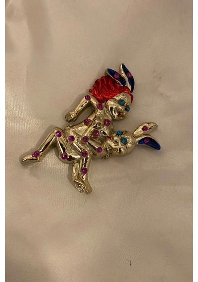 Magnet Playboy Tavşan Eroti K Figürlü Taşlı Metal Mıknatıs Magnet 2