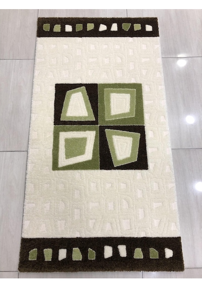 Saray Halı Samyeli 10818 Wy 80X150 Yeşil Krem Küçük Ölçü Halı !