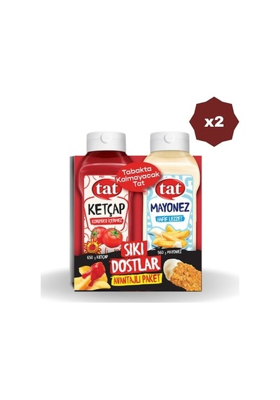 Sıkı Dostlar 650 Ml - 2 Adet Tat Ketçap+mayonez
