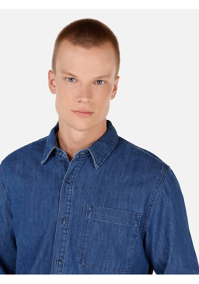 Colin's Colins Mavi Erkek Gömlek U.kol Cl1070652 Q1.v1 Dn04060 Denim