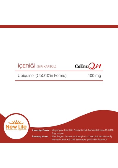 Coenz Qh Ubikinol 60 Kapsül