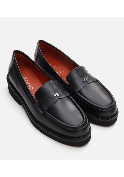 Hotiç Kadın Deri Siyah Loafer