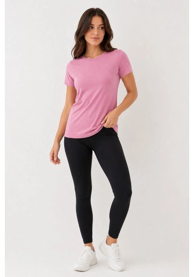 Wear Vexel Kadın Basic Tişört Bisiklet Yaka Kısa Kol Günlük Yazlık Slim Fit T-shirt - Pembe Pembe Wear Vexel Kadın Basic Tişört Bisiklet Yaka Kısa Kol Günlük Yazlık Slim Fit T-shirt - Pembe Pembe