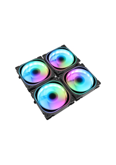 Frisby FCL-F1274C 4x120 MM ARGB 4'lü Fan Seti Kit RGB Kasa Fanı