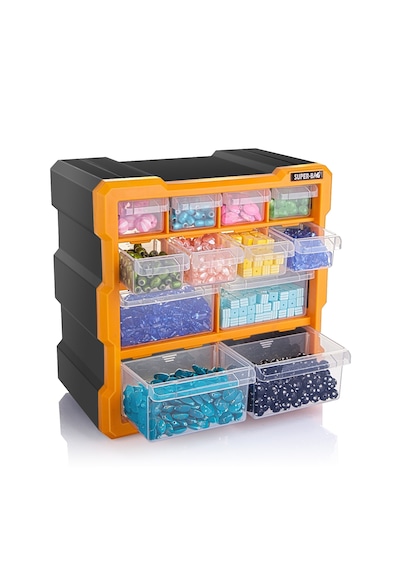 Super Bag Asr-6007 Monoblok 12 Çekmeceli Organizer Kutu
