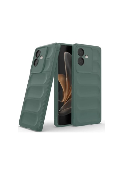 Newface Oppo A3 Kılıf Optimum Silikon - Koyu Yeşil