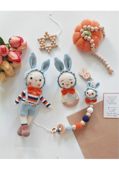Amigurumi Tavşan Set 3 Parça