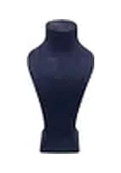 Lüx Model Sardunya Kumaş Lacivert Renk Boy 31 Cm Kolye Takı Sergileme Mankeni Çok Renkli
