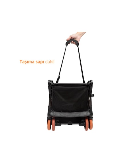Maxi-Cosi Oslo Carbon 5,6 kg Ultra Hafif Premium Kabin Boy Bebek Arabası Essential Black Sport