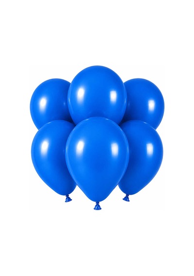 Mavi Renk Lateks Pastel Balon 30 Cm - 6 Adet