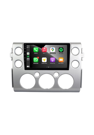Toyota Fj Cruiser Araç Multimedya Android Ekran Carplay Double Teyp 4+64 9" 07-08 Silver Cadence