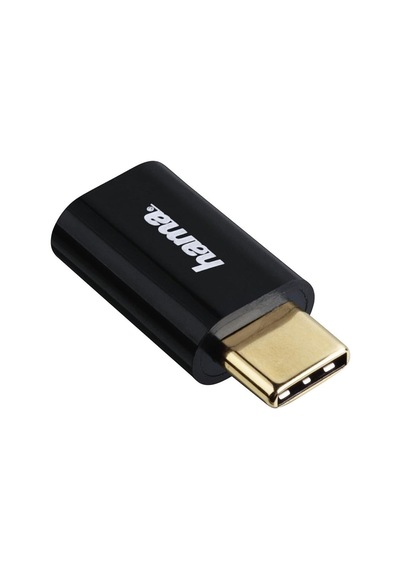 Adaptör, Micro Usb Soket- Usb -c Fiş, Siyah