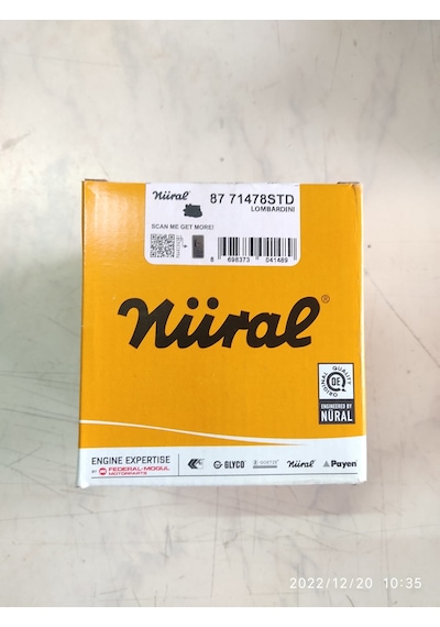 NÜRAL Antor/lombardini 4ld820-17hp Piston Segman/sekman Komple Std. Goetze