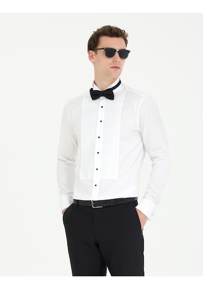 Pierre Cardin Erkek Beyaz Gömlek Smokin 50268197-vr013 Beyaz