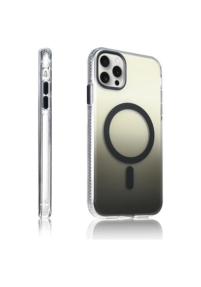 Apple Uyumlu iPhone 14 Pro Max Kılıf M-safe Şarj Özellikli Transparan Renk Geçişli Zore Toros Kapak