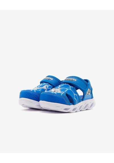 Skechers Hypno-splash Küçük Erkek Çocuk Mavi Işıklı Sandalet 400612n Blu Mavi