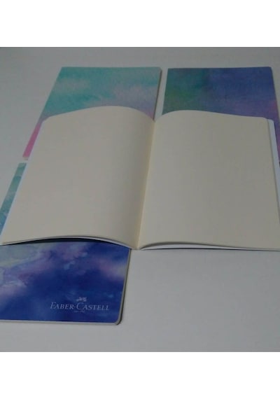 Karton Kapak Dik A5 Watercolors 4'lü Çizgisiz Defter Watercolors