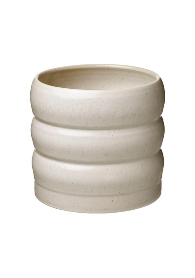 Hasselbukett Bej Seramik Saksı 19 Cm İç Ve Dış Mekan Kullanımı Bej 19 Cm Diğer