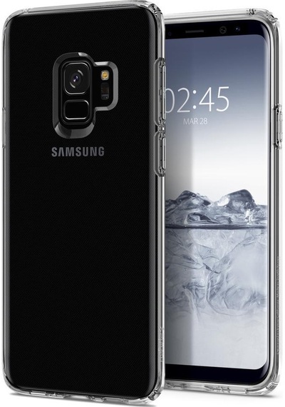 Spigen Galaxy Uyumlu S9 Kılıf Liquid Crystal 4 Tarafı Koruma Crystal Clear