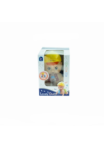 Emekleyen Bebek Oyuncak Bebek Işıklı Sesli Hareketli 15 Cm