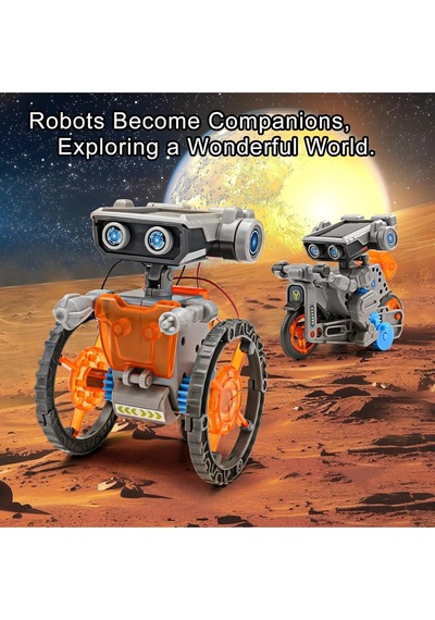 Sillbird 15'i 1 Arada Güneş Enerjili Robot, 8+ Yaş Çocuklar Için Eğitici Stem Oyuncak Akıllı Oyuncaklar