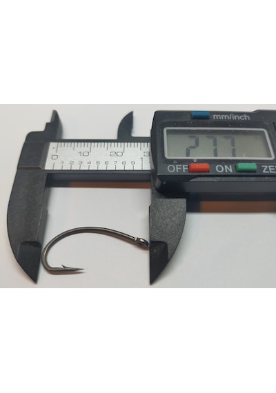 Sazan Avı Kurv Shank Model Teflon Siyah Delikli Olta Iğnesi No:2