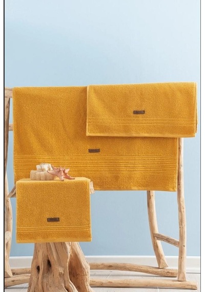 Cotton Box Welness Sunset Sarı Havlu Seti Sarı