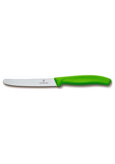Victorinox Swissclassic 11 CM Domates Kamp Bıçağı Yeşil 6.7836.L114 Yeşil