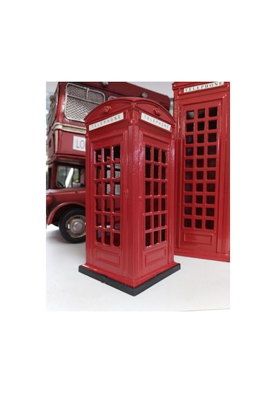London Telefon Kulübesi Metal Kumbara Küçük Boy 12x6cm