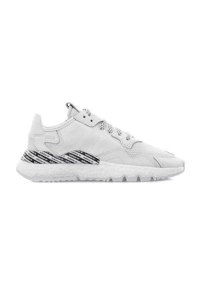 Adidas Nite Jogger Beyaz-siyah Spor Ayakkabı Erkek Beyaz