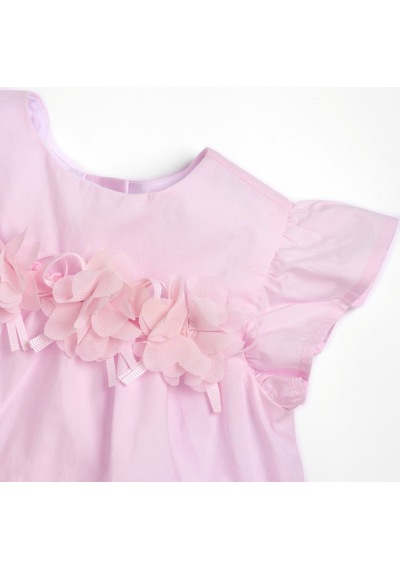 Chicco Kız Bebek Kısa Kollu Elbise 09101844000000 000011 Pembe