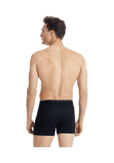 Blackspade Erkek Boxer 3'lü Paket Tender Cotton 9673 Antrasit Melanj - Siyah