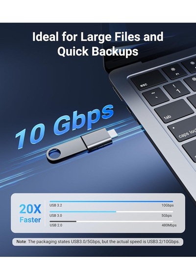 Usb-c To Usb 3.0 Adaptör 2 Li Set Kompakt Uzay Grisi Dönüştürücü Pratik Seti