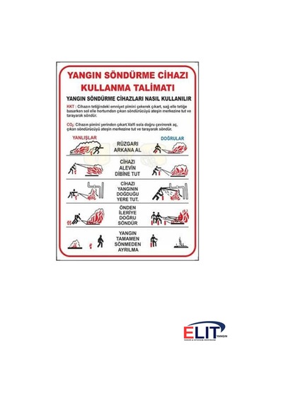 Yangın Söndürme Tüpü 6 Kg Kuru Kimyevi Tozlu Yangın Söndürücü