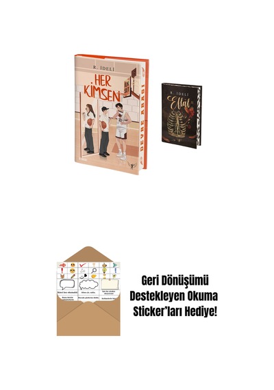 Her Kimsen - İlk Set Ciltli + Eflâl 2 Ciltli + Okuma Sticker'ları