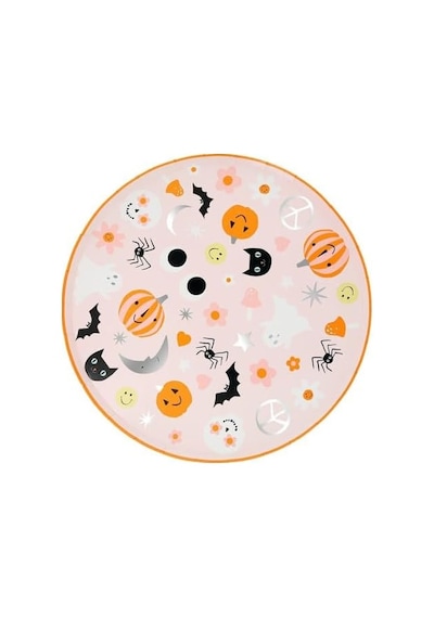 - Groovy Halloween Icon Dinner Plates - Cadılar Bayramı Karakterli Tabaklar L 8&apos Li 256