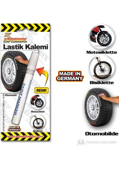 Automix Lastik Kalemi Beyaz