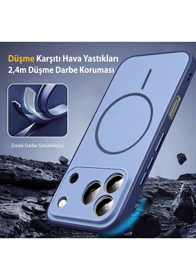 Caseonn Honor 600 5g Kılıf Metal Tuşlu Halka Desenli Silikon Kapak Siyah