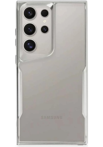 Newface Samsung Galaxy S24 Ultra Kılıf Boyi Silikon Kapak - Gümüş