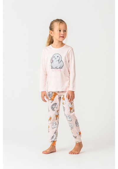Rolypoly Kız Çocuk Pembe Pijama Takım Rp3775-c-v2 Pembe