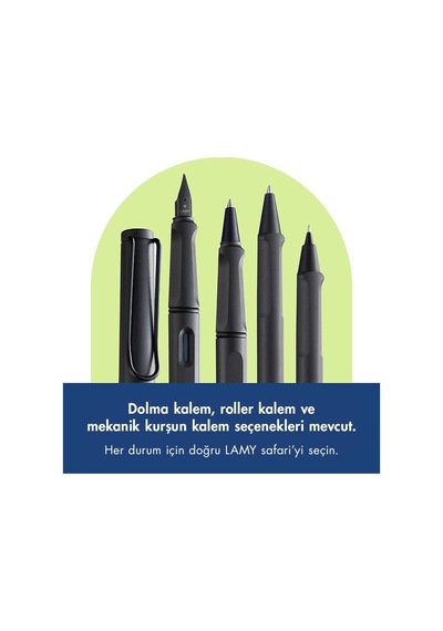 Lamy Safarı Dolma Kalem Metal Klıps M Uc Steel Black Genel