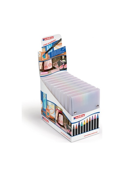 Edding 4 51150 Brush Pen Kartondisplay E-1340, 10 Parça, 130 X 185 X 205 Mm 103 Ivory