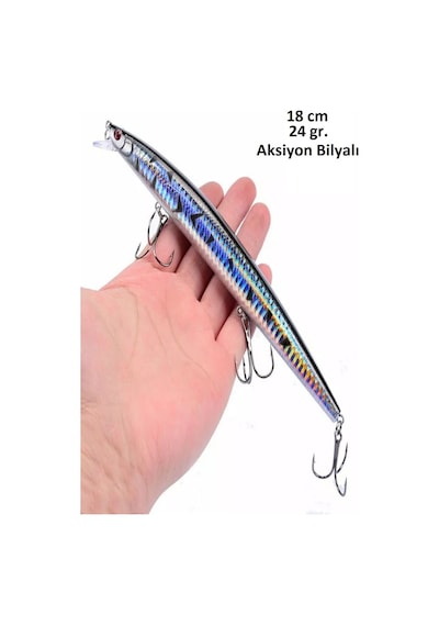 18 Cm 24 Gr.Lazer Turna Rapala,Levrek Rapala ,,Sahte Lures Yapay