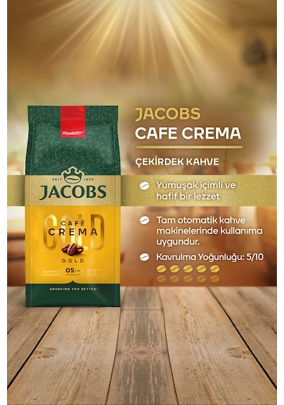 Jacobs Cafe Crema Çekirdek Kahve 2 x 500 G