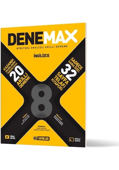 Denemax 8. Sınıf İngilizce 20 Li Akıllı Deneme