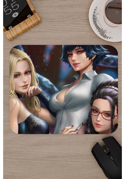 Devil May Cry Kaymaz Dikişli Kauçuk Oyuncu Mousepad V2 - 22x18 Gaming Mouse Pad Fare Altlığı