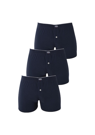 Arma Yıldız Erkek Lacivert Düğmeli Boxer 3'lü Paket %100 Pamuklu Penye Lacivert Arma Yıldız Erkek Lacivert Düğmeli Boxer 3'lü Paket %100 Pamuklu Penye Lacivert