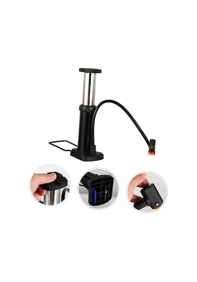 Xbyc 9662 Mini El Ve Ayak Şişirmeli Bisiklet Pompası Yüksek Basınçlı Pompa